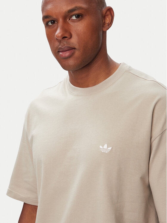 adidas adidas T-Shirt Trefoil Essentials IA7548 Světle béžová Loose Fit