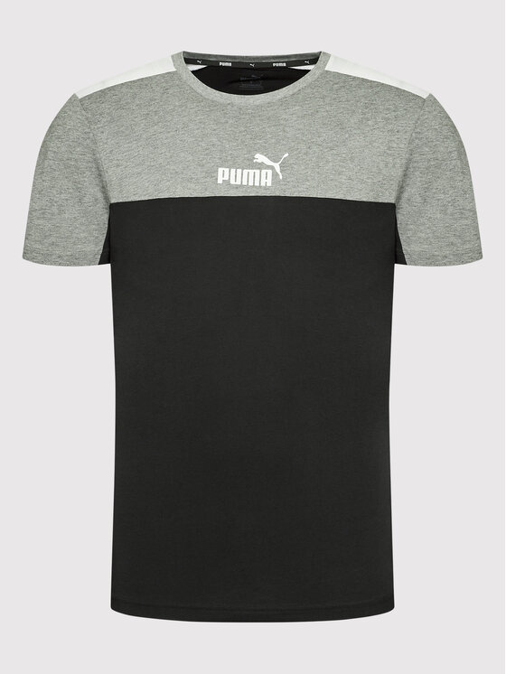 Puma Puma Тишърт Ess+Block 847426 Черен Regular Fit