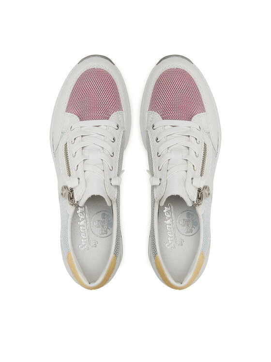 Rieker Rieker Sneakersy N4359-90 Biały
