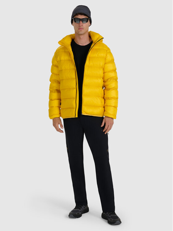 4F 4F Kurtka puchowa active Żółty Regular Fit