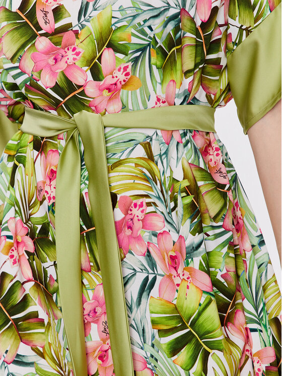 Liu Jo Beachwear Liu Jo Beachwear Plážové šaty VA3141 T3347 Zelená Relaxed Fit