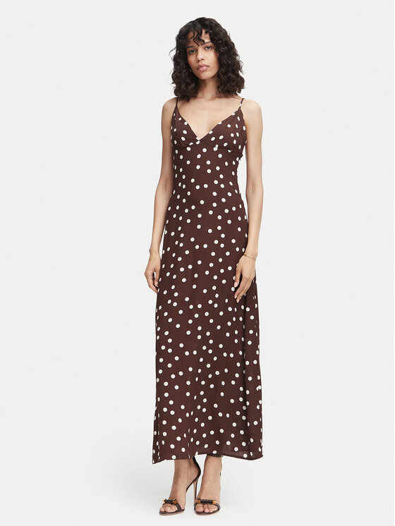 Vero Moda Rochie de vară Elisa 10350647 Maro închis Regular Fit