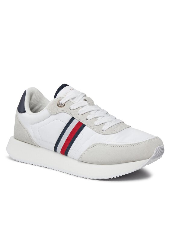 Tommy Hilfiger Tommy Hilfiger Sneakers Essential Runner Global Stripes FW0FW07831 Bianco