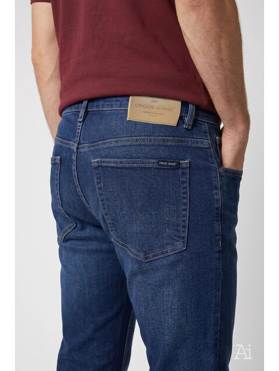 Cross Jeans Cross Jeans Jeansy C 132-209 Niebieski Straight Leg