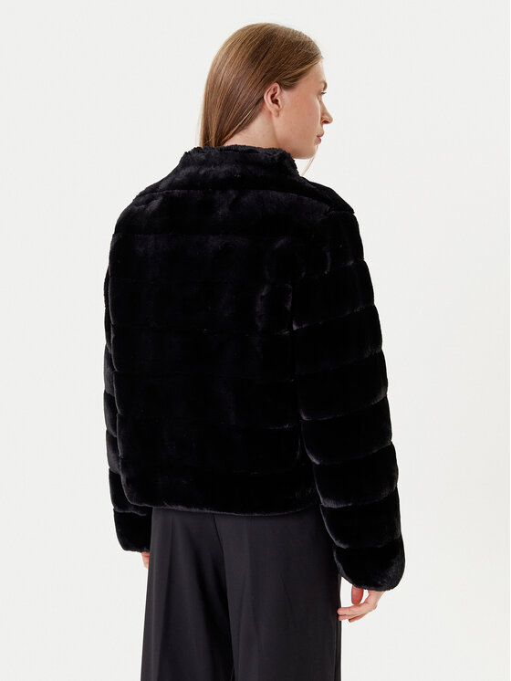 Marella Marella Pelzmantel Carpazi 2525456011 Schwarz Regular Fit