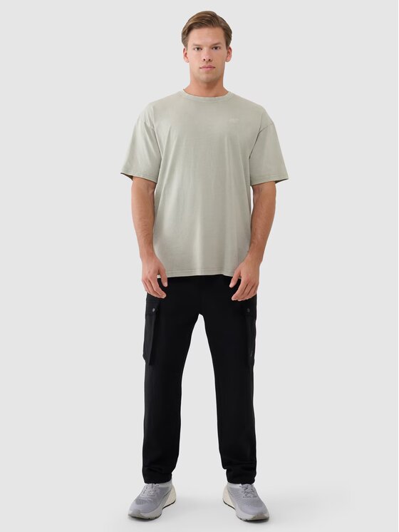 4F 4F Pantaloni di tessuto 4FWSS25TTROM0990-20S Nero Regular Fit
