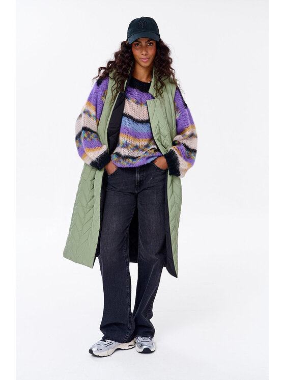 NAOKO NAOKO Bezrękawnik Grove Walk Zielony Regular Fit