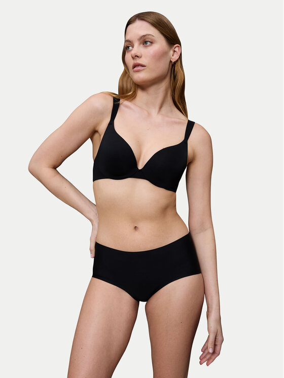 Triumph Triumph Biustonosz z fiszbiną Body Make Up Illusion 10217848 Czarny