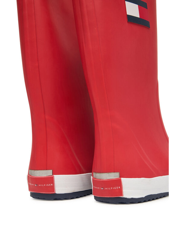 Tommy Hilfiger Tommy Hilfiger Kalossid Flag Rain Boot T3XC-33923-0047 D Punane