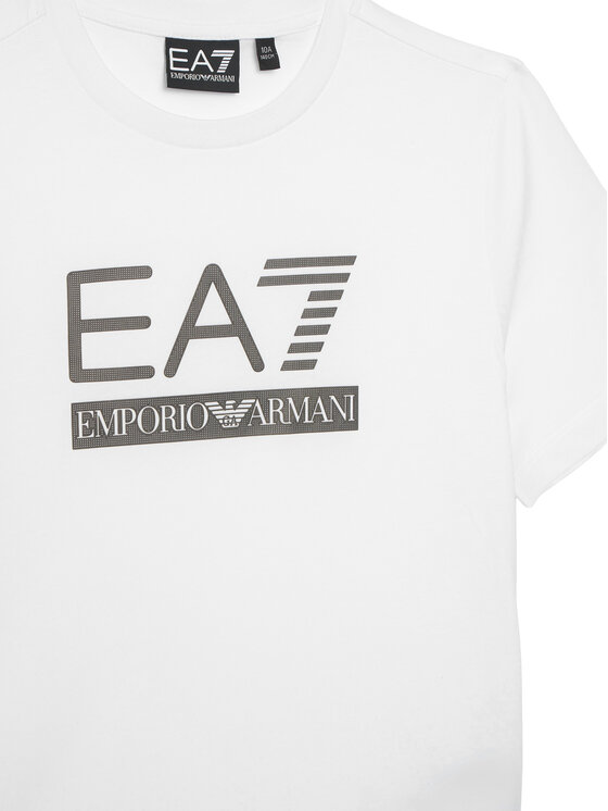 EA7 Emporio Armani EA7 Emporio Armani T-Shirt 7B000350 AF10375 U0002 Biały Regular Fit