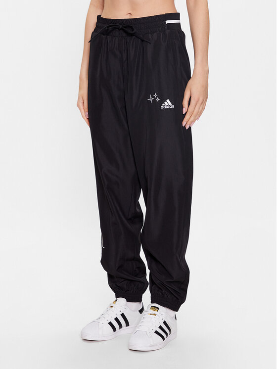 adidas adidas Pantaloni da tuta IJ8751 Nero Loose Fit