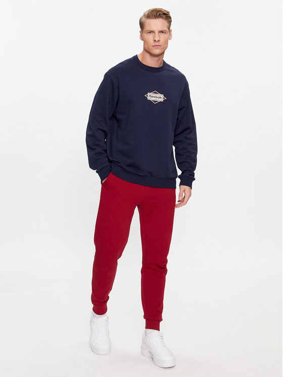 Reebok Reebok Pulóver Sporting Goods IM1503 Sötétkék Regular Fit