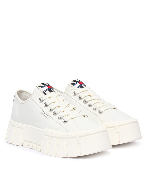 Tommy Jeans Tommy Jeans Sneakersy Tj Platform Sneaker Zebra EN0EN03070 Bílá