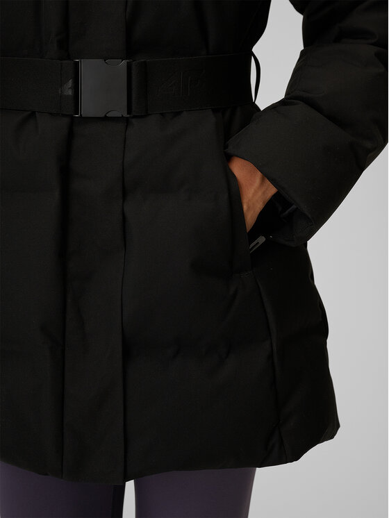 4F 4F Kurtka puchowa CITY JACKETS Czarny Slim Fit