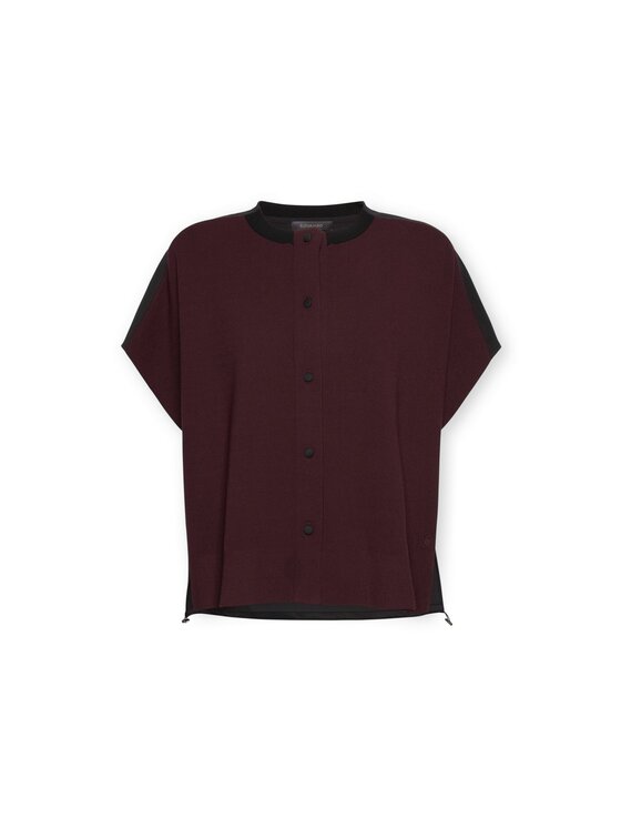 Elena Mirò Elena Mirò Cardigan S613E003774N039 Bordeaux Boxy Fit