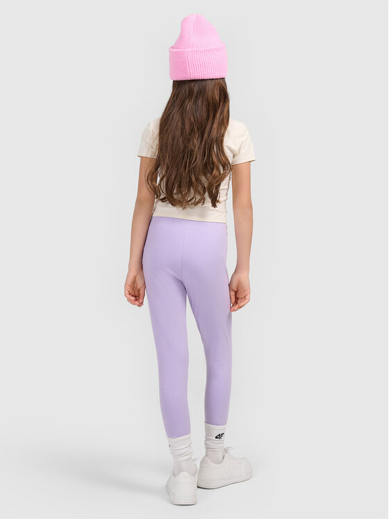 4F 4F Legginsy 4FJWSS26TTIGF284 Fioletowy