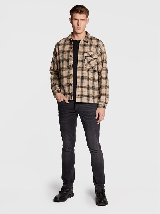 Camicia 20714617 Beige Oversize