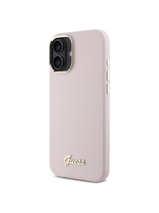 Etui na telefon Guess, Różowe, Apple iPhone 16