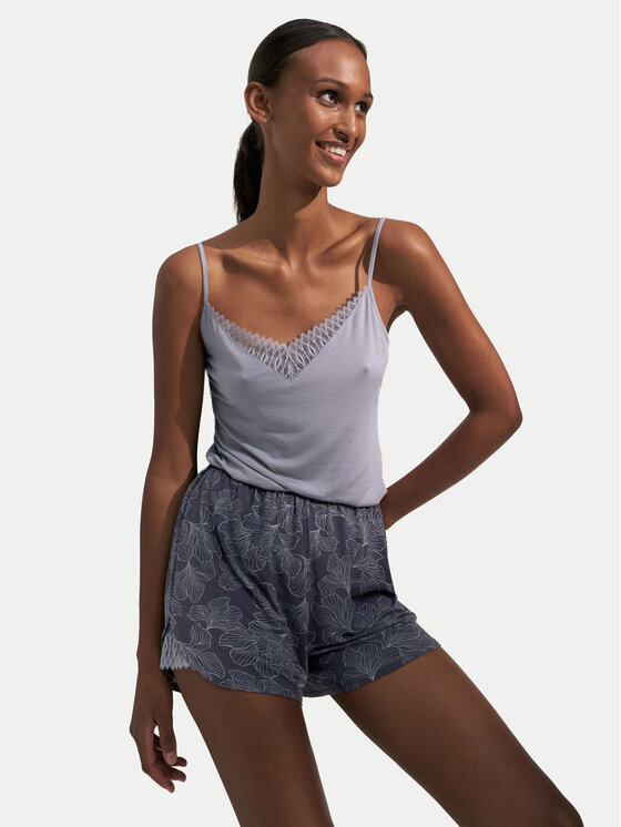 Triumph Triumph Pižamos marškinėliai Aura Spotlight 10221405 Pilka Regular Fit