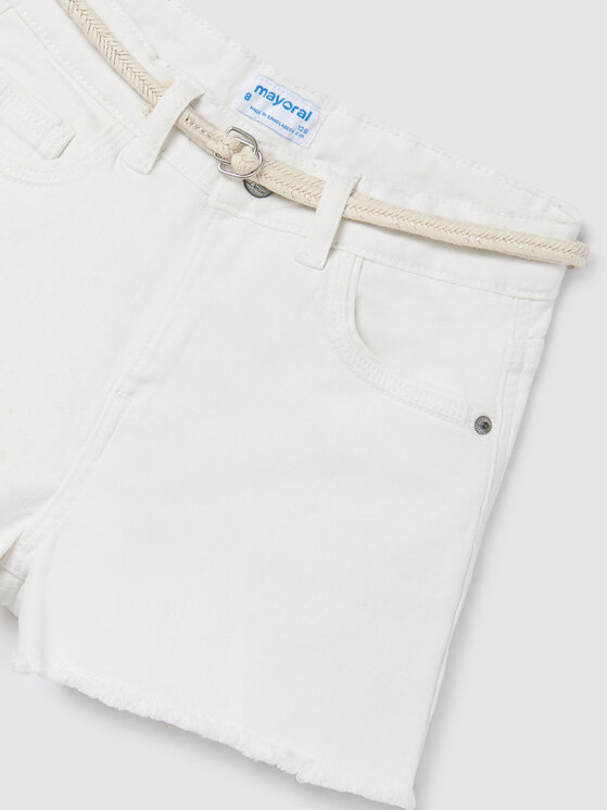 Mayoral Mayoral Шорти от плат 275 Бял Regular Fit