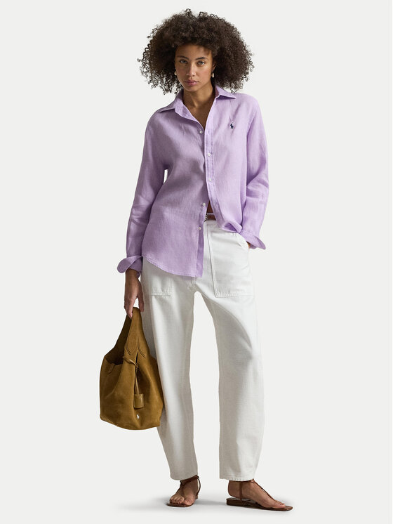 Polo Ralph Lauren Polo Ralph Lauren Риза 211970730513 Виолетов Classic Fit