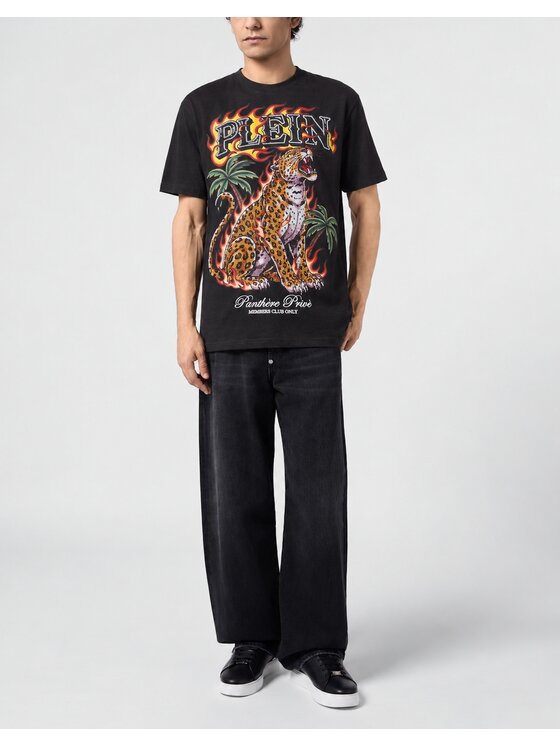PHILIPP PLEIN PHILIPP PLEIN T-Shirt 32089 Černá Regular Fit