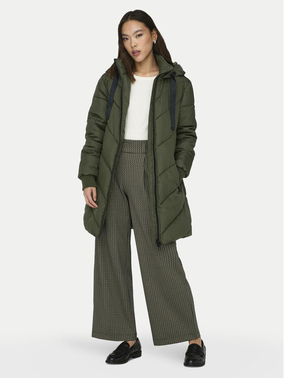 JDY JDY Zimska jakna Skylar 15207784 Zelena Regular Fit