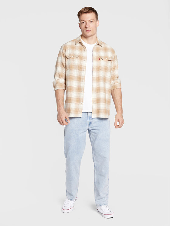 Camicia Jackson Worker 19573-0173 Beige Relaxed