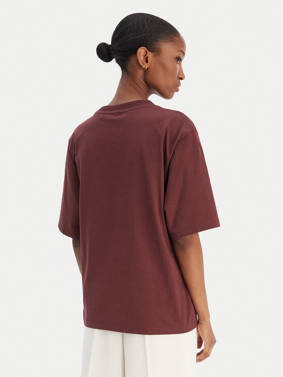 BOSS BOSS T-Shirt Enismall 50523256 Hnědá Oversize