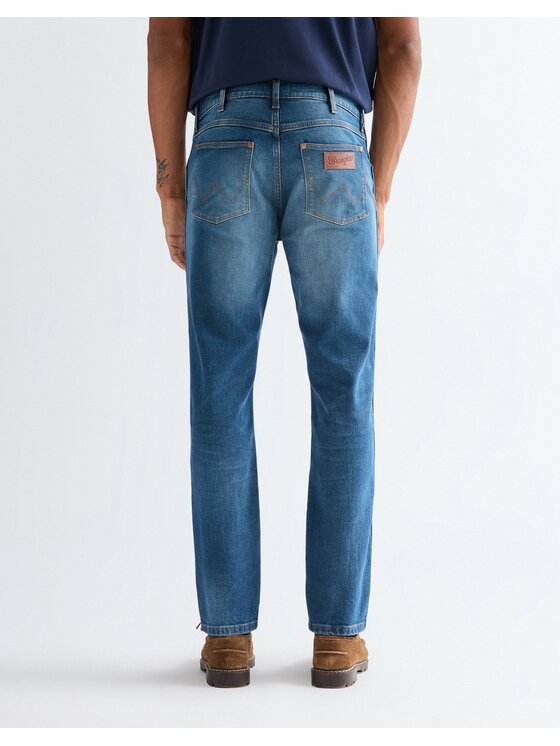 Wrangler Wrangler Jeansy Larston Niebieski Slim Leg