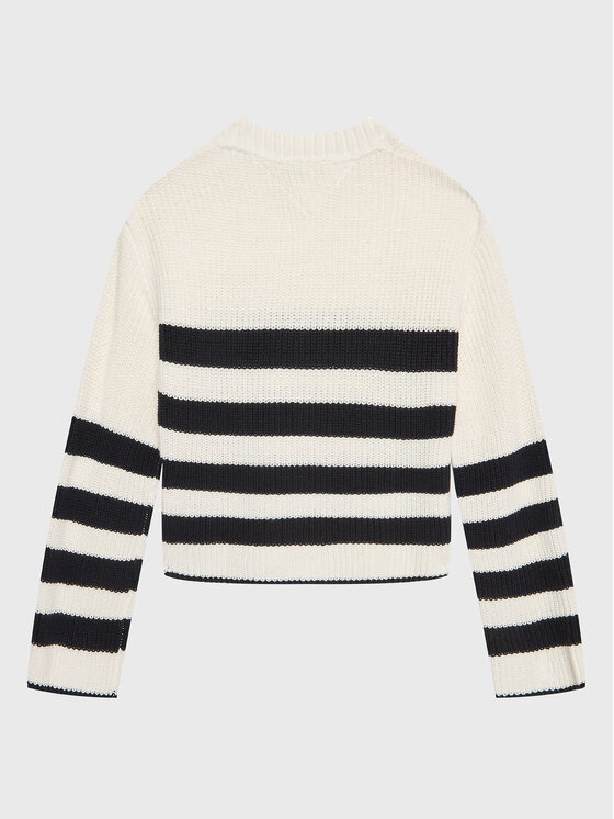 Tommy Hilfiger Tommy Hilfiger Džemper Nautical KG0KG07078 D Écru Regular Fit
