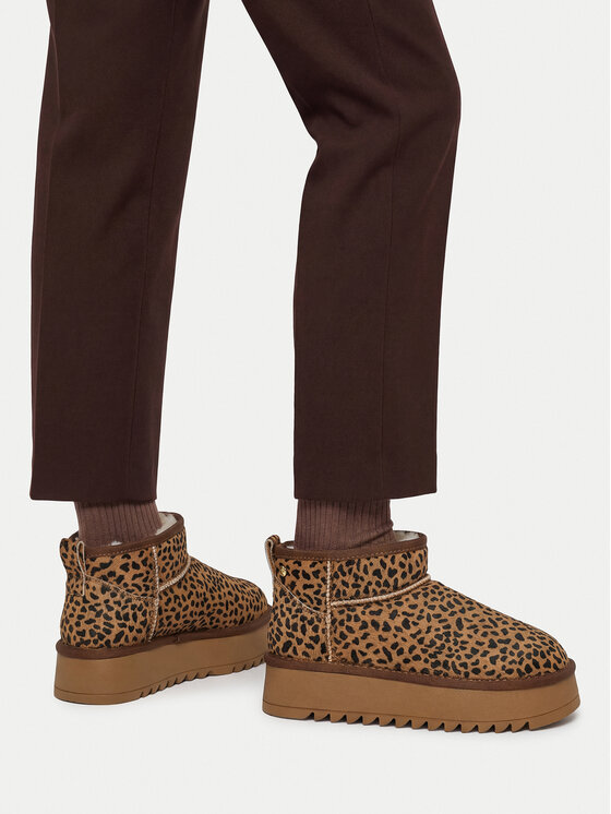 Eva Minge Eva Minge Čizme za snijeg EO-WENDY-TS6305-01 Smeđa