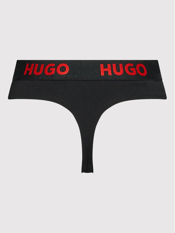 HUGO Hugo Stringid Thong Sporty Logo 50469651 Must