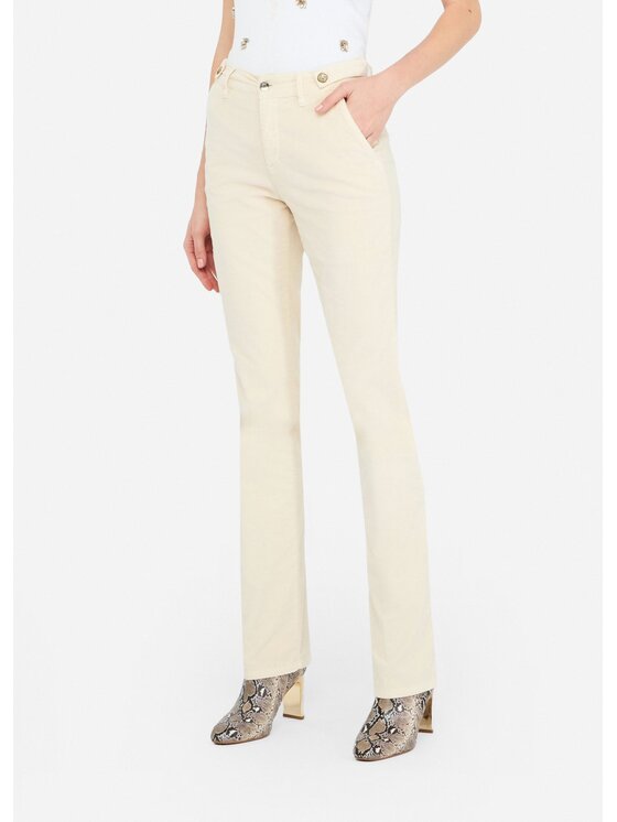 Liu Jo Liu Jo Spodnie materiałowe MF5308T459020304 Beżowy Slim Fit