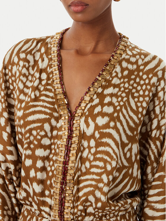 LOLA CASADEMUNT LOLA CASADEMUNT Φόρεμα καλοκαιρινό LS2616031 Καφέ Relaxed Fit