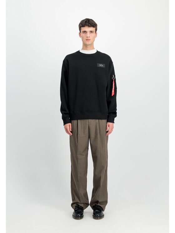 Alpha Industries Alpha Industries Mikina Backprint Sweatshirt Čierna Regular Fit