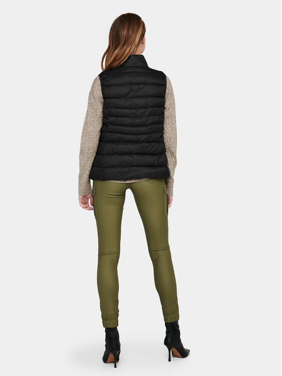 ONLY ONLY Αμάνικο Μπουφάν New Claire 15225157 Μαύρο Regular Fit