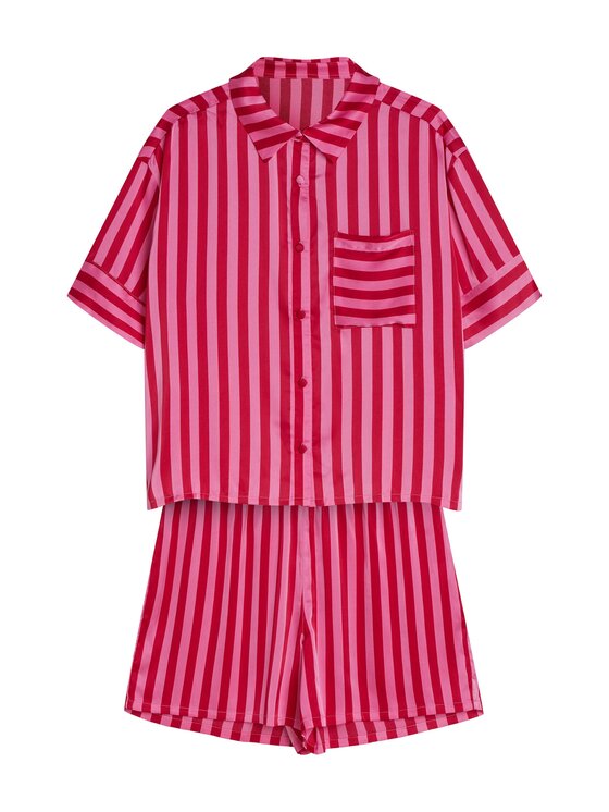 Esotiq Esotiq Piżama 44154 Różowy Regular Fit