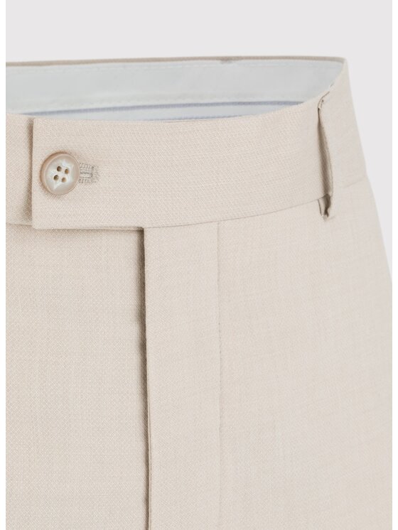 Pako Lorente Pako Lorente Spodnie garniturowe P24SF-6G-034 Beżowy Slim Fit