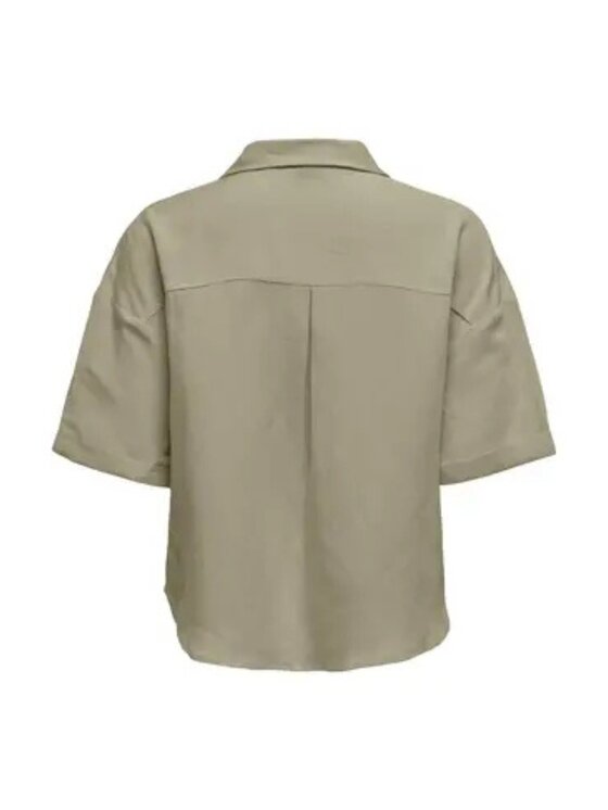 ONLY ONLY Camicia Camicia onlwindy life ss linen Verde Regular Fit
