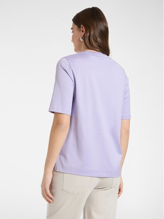 Elena Mirò Elena Mirò T-Shirt G079Z000598N009 Fioletowy Slim Fit
