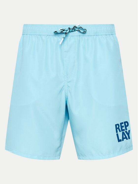 REPLAY Replay Pantaloni scurți pentru înot LM1141.000.82972 Albastru celest Regular Fit