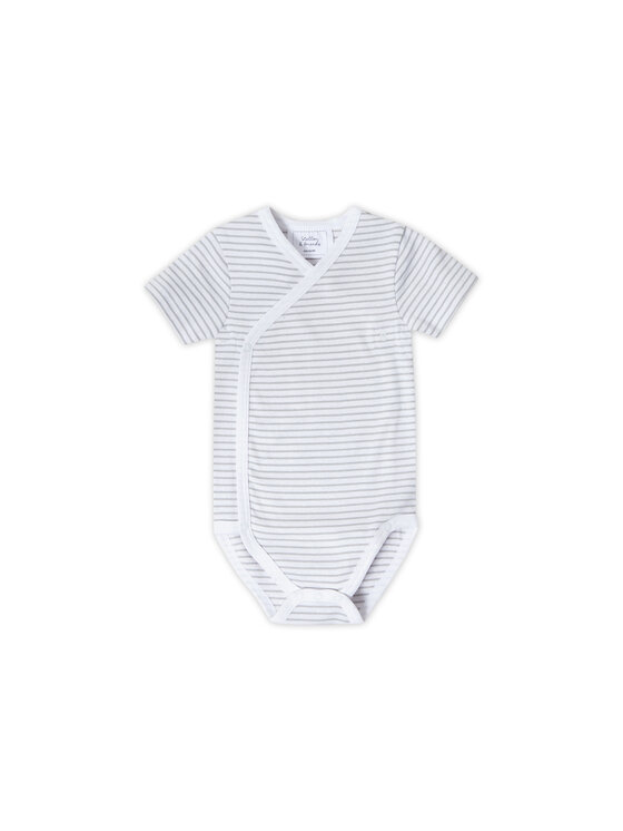 Stellou & friends Stellou & friends Komplet body dziecięcych Short Sleeve CROSS-BODY Szary