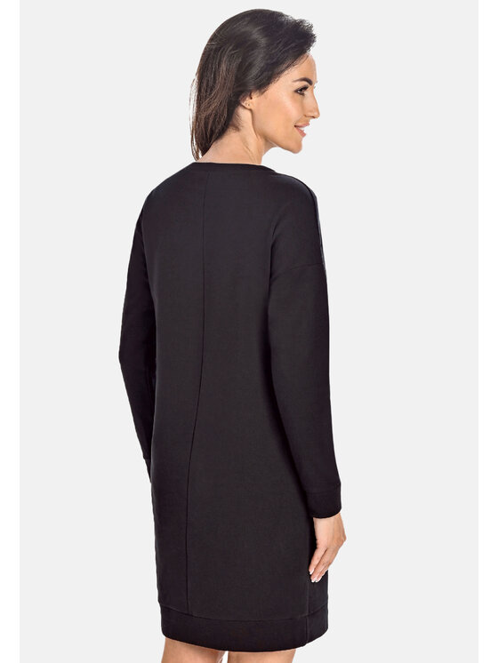 Teyli Teyli Sukienka 501 Czarny Standard Fit