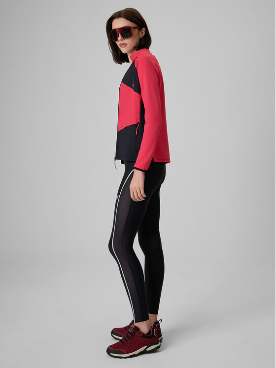4F 4F Legginsy TREKKING Czarny Slim Fit