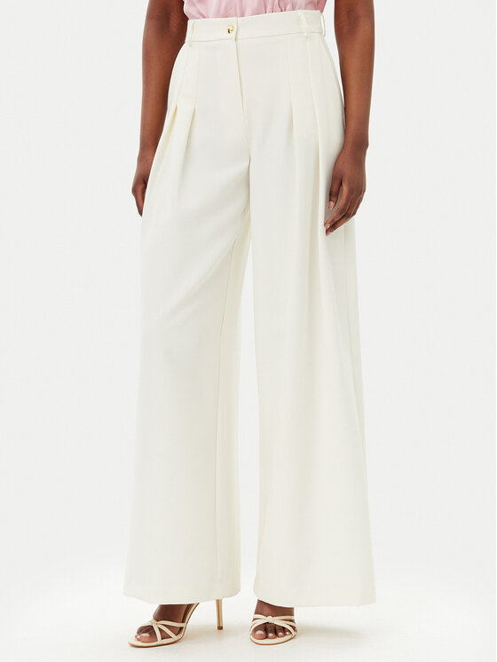 Maryley Maryley Текстилни панталони 25EB579/43VA Екрю Regular Fit