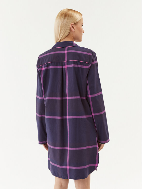 Triumph Triumph Koszula nocna Boyfriend NDW X Checks 10216520 Granatowy