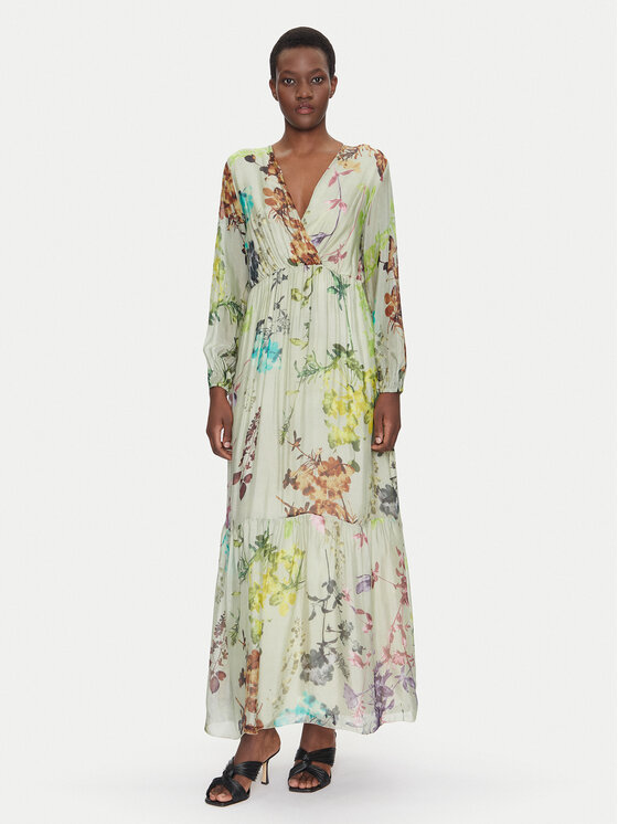 Dixie Dixie Rochie de vară A207W020A Verde Regular Fit