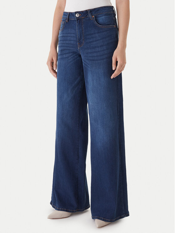 Fracomina Fracomina Blugi FP25WV3015D46002 Bleumarin Wide Leg