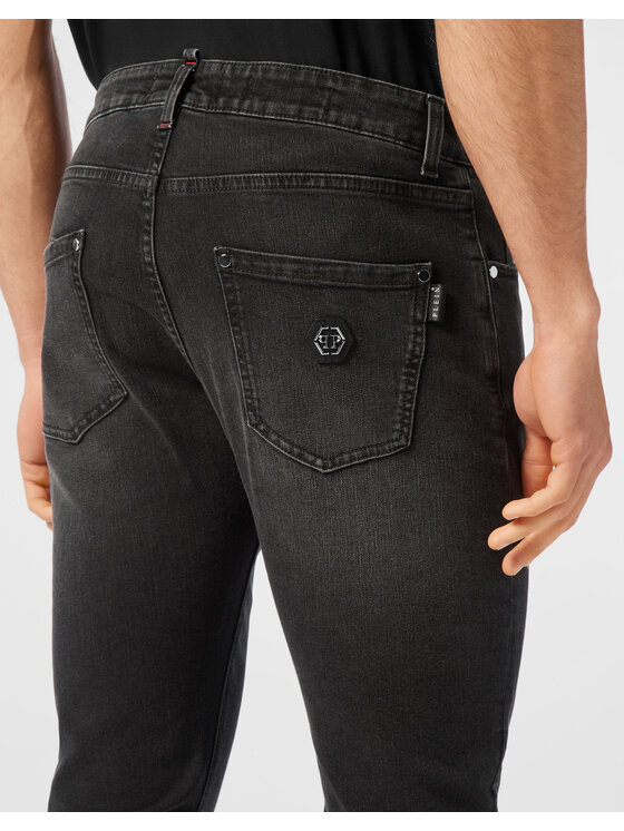 PHILIPP PLEIN PHILIPP PLEIN Jeansy 609 Czarny Straight Leg
